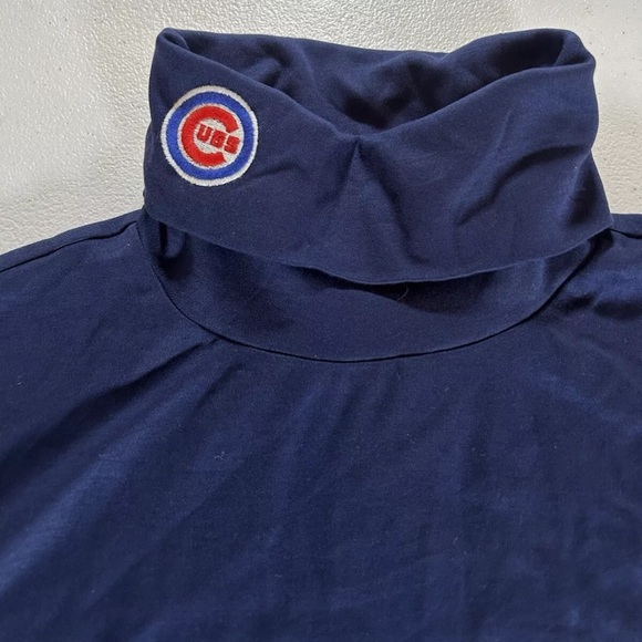 polo ralph lauren Chicago Cubs Shirt Blue Turtleneck Embroidered MLB Baseball S - Picture 4 of 12